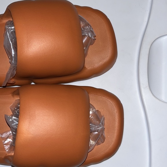 EVA Foam Cloud Puffed Slides size 9-10 Mens New Rust Orange - Picture 8 of 16